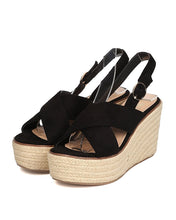 Women Faux Suede Espadrille Sandal - Dressy, Versatile, Casual, Everday Wear - Platform Wedge Sandal - GB99 By Betani