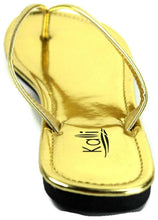 Kali Footwear Women's Twins Basic Patent Flat Thong Sandal