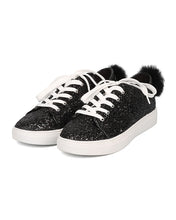 Women Glitter Bunny Ear and Tail Sneaker - Casual, Girls Night, School - Rabbit Sneaker - GF98 By Wild Diva
