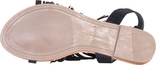 Anna by Anna Shoes Women's Ruffle-18 Fringe Tassel Ankle Wrap Flat Sandal