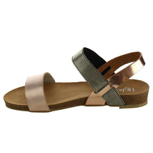 Refresh IE25 Women's Elastic Ankle Strap Flat Beach Sandal