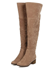 Breckelles GK87 Women Faux Suede Over The Knee Riding Boot