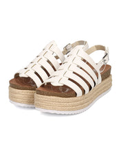 Women Metallic Espadrille Fisherman Sandal - Flatform Slingback Sandal - Caged Platform Sandal - GH81 By Nature Breeze