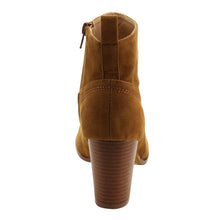 Chase & Chloe Emery-2 Women's Classic Side Zipper Mid Stacked Chunky Ankle Booties