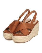 Women Faux Suede Espadrille Sandal - Dressy, Versatile, Casual, Everday Wear - Platform Wedge Sandal - GB99 By Betani