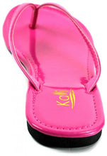 Kali Footwear Women's Twins Basic Patent Flat Thong Sandal