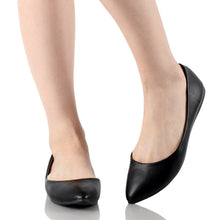 Bella marie Angie-52 Women's Classic Pointy Toe Ballet PU Slip On Flats