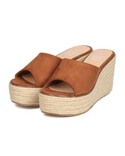 Women Faux Suede Espadrille Sandal - Casual, Dressy, Versatile - Platform Wedge Mule - GC00 By Betani