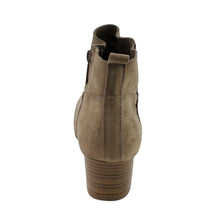 Breckelles GK54 Women Faux Suede Round Toe Chunky Heel Ankle Bootie