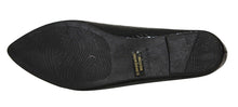 Bella Marie Angie-101 Women's pointy toe boat slip on patent snake leather flats