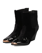 Women Flame Pattern Cowboy Boot - Block Heel Western Boot - Chunky Heel Ankle Boot - HK88 By Cape Robbin