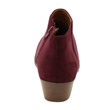 Soda Women's Round Toe Faux Suede Stacked Heel Western Ankle Bootie