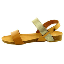 Refresh IE25 Women's Elastic Ankle Strap Flat Beach Sandal