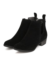 Breckelles GK79 Women Faux Suede Cut Out Riding Bootie
