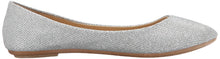 REFRESH DEMI-07 Women's Glitter Shinny Ballerina Ballet Slip On Flats