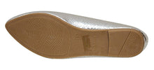 Bella Marie Angie-101 Women's pointy toe boat slip on patent snake leather flats