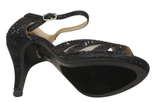 Bella Marie Shania-26 Women's peep toe rhinestone glitter strappy mesh dance sandals