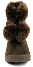 Kali Footwear Little Girl's Zello Glitter Pom Pom Boots